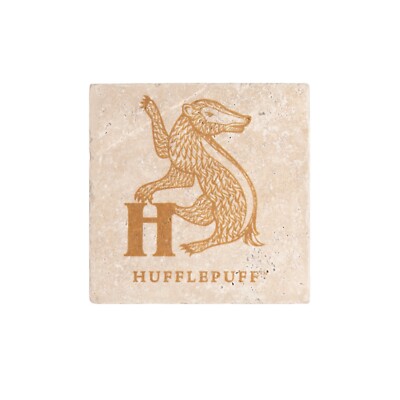 Universal Studios Harry Potter Hufflepuff Travertine Coaster-image