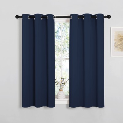 NICETOWN Blackout Draperies Curtains, All Season Thermal Insulated Solid Grommet-image