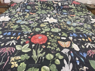 Pottery Barn Poppy Reversible Percale Duvet Cover Full/Queen Multicolor-image