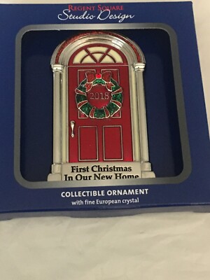 REGENT SQUARE STUDIO DESIGN FIRST CHRISTMAS 2018 NEW HOME ORNAMENT NEW IN BOX-image