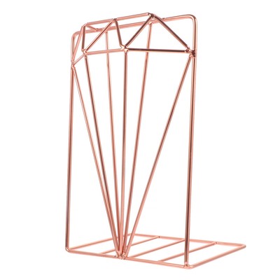  Office Bookshelf Stoppers Wrought Iron Bookends Rack Student-image