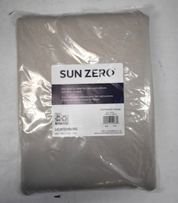 Oslo Theater Grade Blackout Rod Pocket Curtain Panel Stone Sun Zero 63