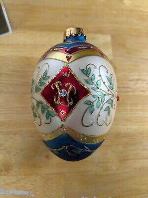 Designer Studio Hand Painted Glass Ornament-image