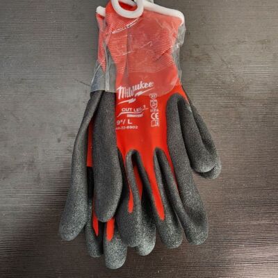 Milwaukee 48-22-8902 1 pairCut 1 Dipped Gloves – Lg new without packaging-image