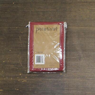 zUZIFY Plain Home Standard Pillow Case Burgundy Red Standard (20x30)-image