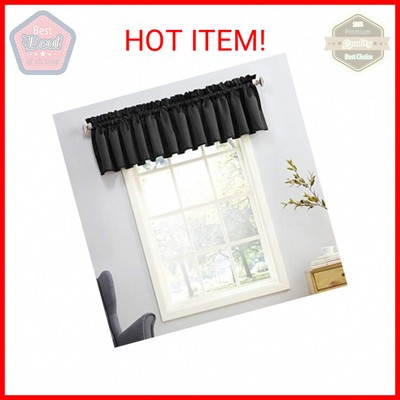 Sun Zero Barrow Energy Efficient Rod Pocket Curtain Single Valance-image