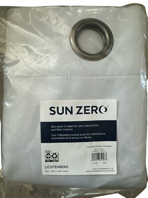 Sun Zero Panel Curtain 40in.x 63in. Light Gray-image