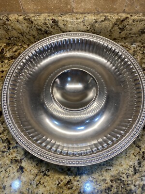 Large VTG Wilton Armetale RWP Chip and Dip Platter 15 1/2 Diameter-image
