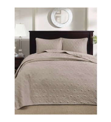 NIP Madison Park Quebec Khaki King Reversible Bed Spread Set MP13-1566 -image