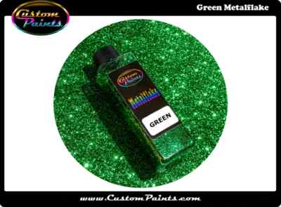 GREEN Metal Flake 1lb Large - .015 Hex, Custom, HOK, Automotive plasti dip-image