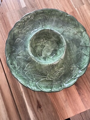 Vietri Foglia Italy Grape Leaf Large 14