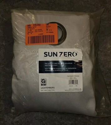 Sun Zero Pearl Theater Blackout Grommet Curtain ONE Panel 52