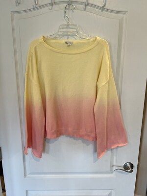 Cato Plus Size Dip Dye Ombre sunset Sweater. Size xl  -image