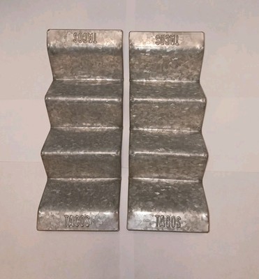 Pottery Barn Galvanized Taco Holders 10.25