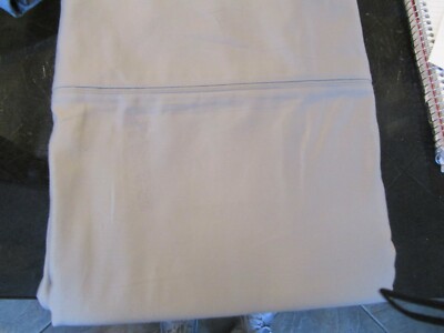 Pottery Barn 700 Thread count flat  fitted full sheet smoke gray grey New wo tag-image