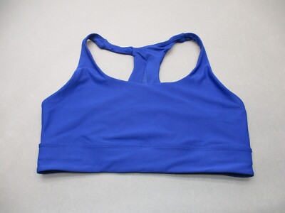 dip Size 2XL Womens Blue Unlined Wireless Pull On Racer Back Sports Bra 8B-image