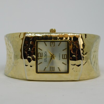 Studio Time STD2558 Hammered Quartz Women's Watch Sz. 6