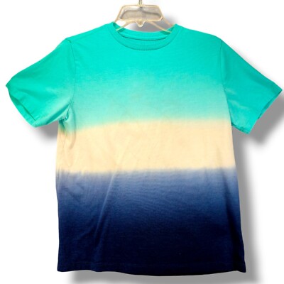 Urban Pipeline Ombre Tee Shirt Deep Blue Dip Large Husky Boys Men's Size Small -image