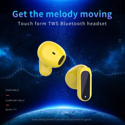 Noise Canceling Mini True Wireless Bluetooth Earbud 5.0 Stereo White G Head P-image
