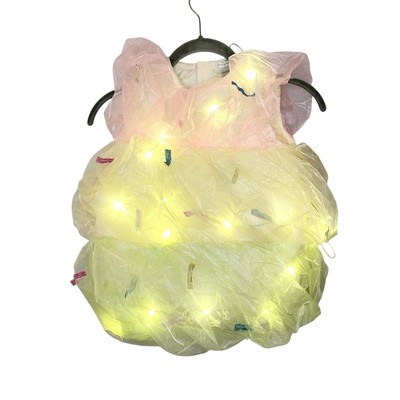 Pottery Barn Kids Light-Up Triple Scoop Sundae Costume Size 3T Halloween NO HAT-image
