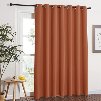Blackout Curtain for French Door - Indoor Slider Curtain for Patio Door, Extra W-image
