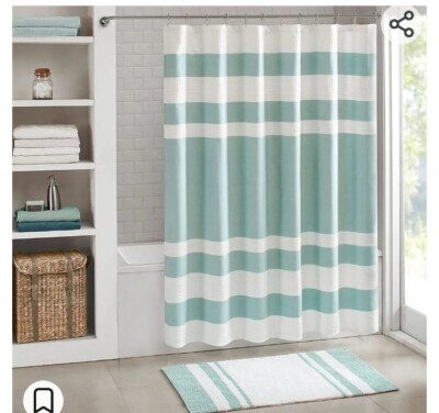 Madison Park Spa Waffle Shower Curtain with 3M Treatment-image
