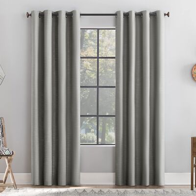 Archaeo Textured Linen Blend Grommet Top Curtain, 50