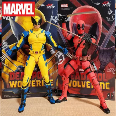zd toys DEADPOOL & WOLVERINE 1/10 scale action figure set of 2 mcu MARVEL NEW-image