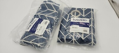 Sun Zero Kenwood Chevron Blackout Grommet Curtain Panel 40