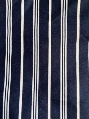 GENTLY USED MADISON PARK 5 PIECE DAY BED SET NAVY AND WHITE STRIPE-image
