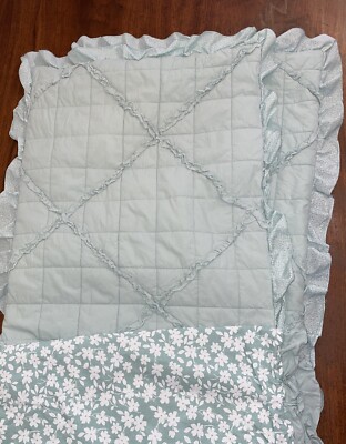 Madison Park King Size Shams Pillowcases 100% Cotton - 3 Piece Set Sage/White-image