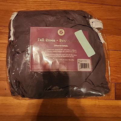 Ienjoy Home 3 Piece Set Duvet Full Queen Cover  Gray-image