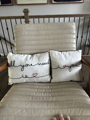 pottery Barn I Love You Decorative Pillows-image
