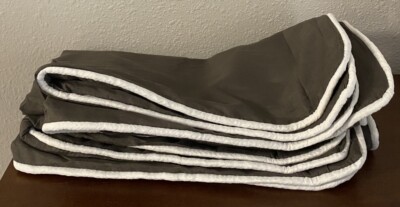 Madison Park Essentials Dark Brown Euro Pillow Sham Set of 2 NEW-image