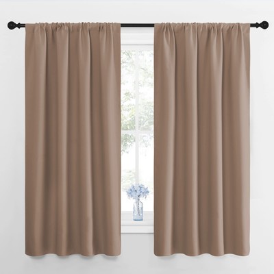 Kids Blackout Curtain Panels  Window Treatment Thermal Insulated Solid Rod Pocke-image
