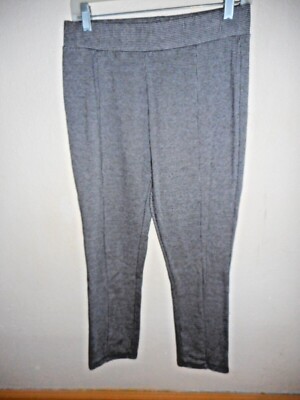 DIP WOMAN'S BLACK & WHITE HERRINGBONE LEGGINGS SIZE LARGE-image