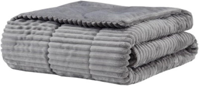 Madison Park Parker Plush Down Alternative Corduroy Throw, 60