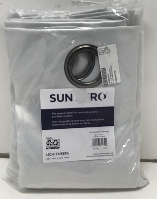 Sun Zero Oslo Blackout Solid Grommet White Single Curtain Panel 52in. x 84 in.-image