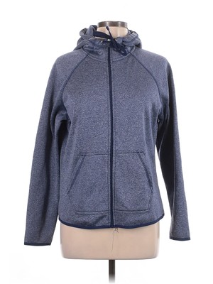 Dip Women Blue Zip Up Hoodie L-image