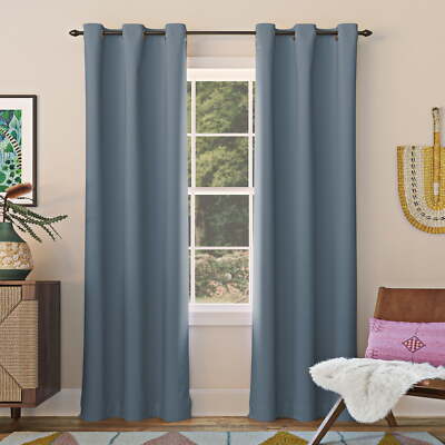 1-Piece Energy Saving Blackout Grommet Curtain Panel, 40
