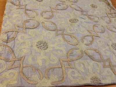 Pottery Barn Sawyer Pillow Cover Gray 22 sq Medallion Traditional Rare More++🦩-image