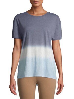 Time and Tru Women's Crewneck Vintage Dip Dye T-Shirt, Multi, XXXL (22)-image