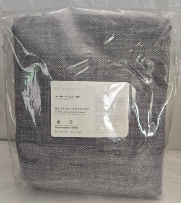 Pottery Barn Seaton Textured Blackout Lining 1-Curtain 50