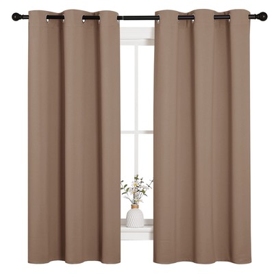 Window Treatment Thermal Insulated Solid Grommet Blackout Curtains/Drapes for...-image