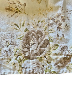 Pottery Barn Cottage Core Shabby Chic Linen Blend Floral Standard Pillow Shams 2-image