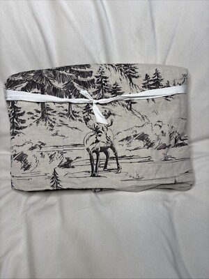 pottery barn Rustic Forest Duvet Cover-  King-image