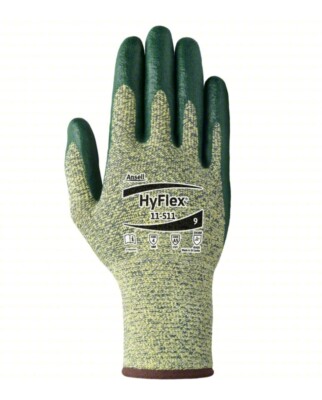 HYFLEX Coated Gloves: L (9), ANSI Cut Level A5, Palm, Dipped, Foam Nitrile 1 PR-image