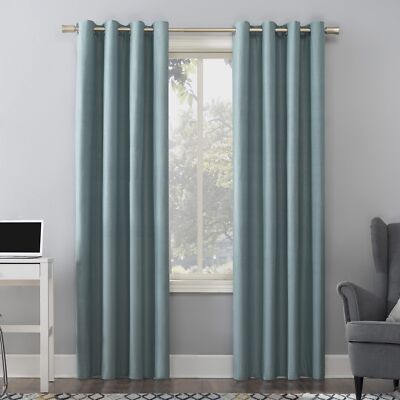 Sun Zero Columbia Thermal Insulated 100% Blackout Grommet Curtain Single Panel-image