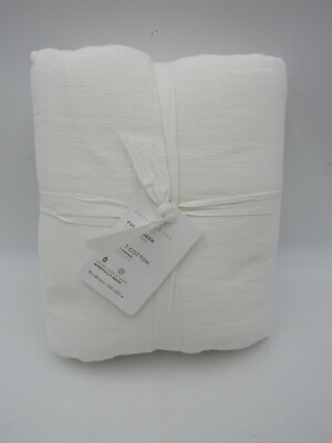 Pottery Barn Soft Cotton Duvet Cover White Full Queen #103P-image