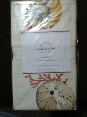 NIP  Pottery Barn Seashore Standard Size Pillow Sham-image